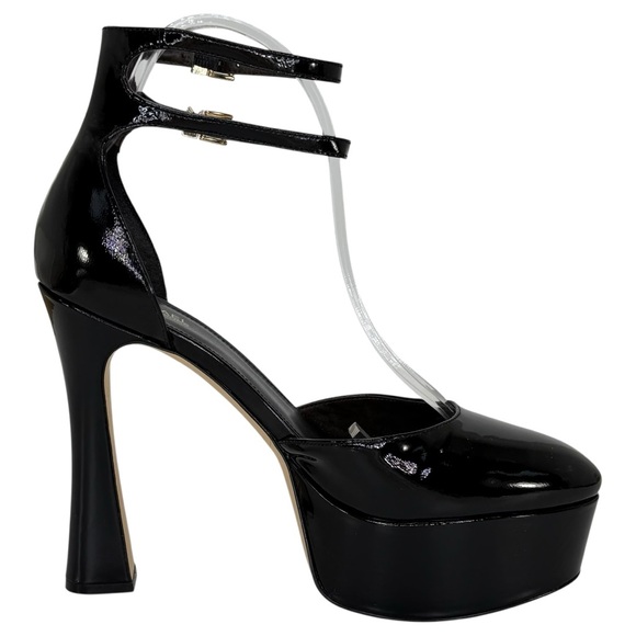 Michael Kors Martina Black Patent Leather Womens High Heels Size 8.5M - Picture 5 of 14
